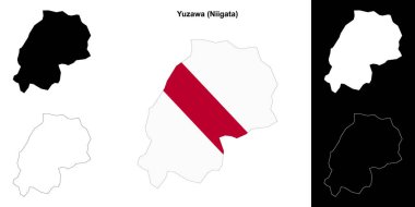 Yuzawa (Niigata) ana hat haritası seti