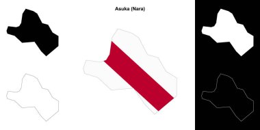 Asuka (Nara) ana hat haritası seti