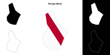 Ikaruga (Nara) ana hat haritası seti