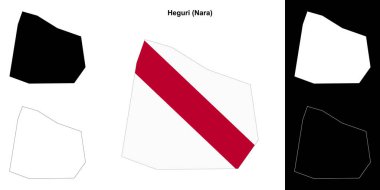 Heguri (Nara) ana hat haritası seti
