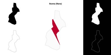 Ikoma (Nara) ana hat haritası seti