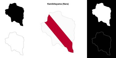 Kamikitayama (Nara) ana hat haritası seti