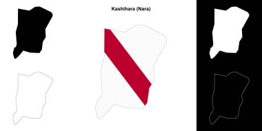 Kashihara (Nara) ana hat haritası seti