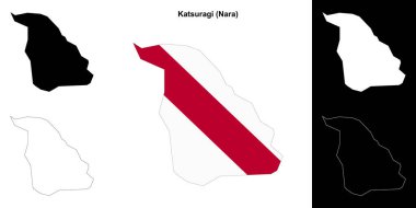 Katsuragi (Nara) ana hat haritası seti