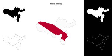 Nara (Nara) ana hat haritası seti