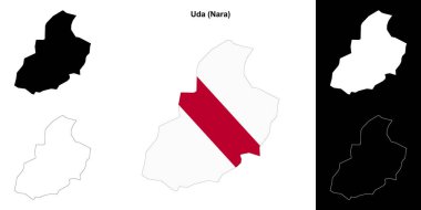 Uda (Nara) ana hat haritası seti