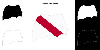 Hasami (Nagasaki) ana hat haritası seti