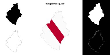 Bungotakada (Oita) ana hat haritası seti