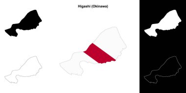Higashi (Okinawa) ana hat haritası seti