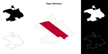 Nago (Okinawa) ana hat haritası seti