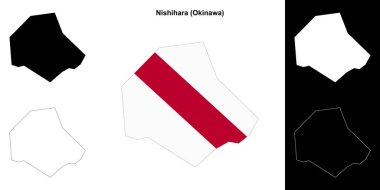 Nishihara (Okinawa) ana hat haritası seti