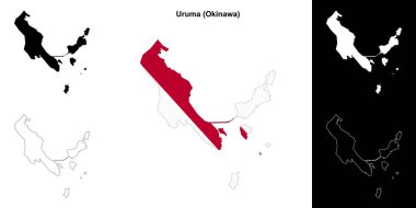 Uruma (Okinawa) ana hat haritası seti