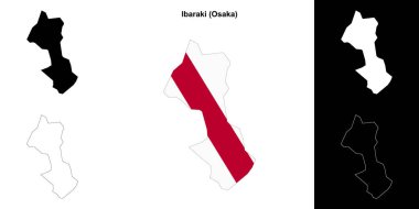 Ibaraki (Osaka) ana hat haritası seti