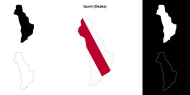 Izumi (Osaka) ana hat haritası seti