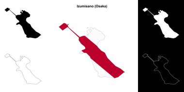Izumisano (Osaka) ana hat haritası seti