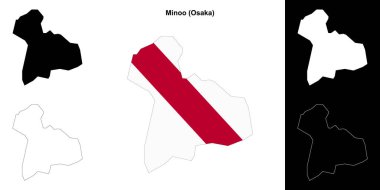 Minoo (Osaka) ana hat haritası seti