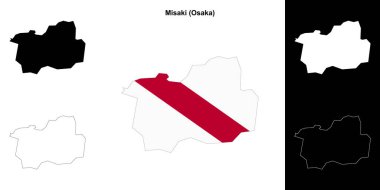 Misaki (Osaka) ana hat haritası seti