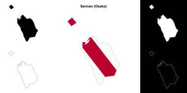 Sennan (Osaka) ana hat haritası seti
