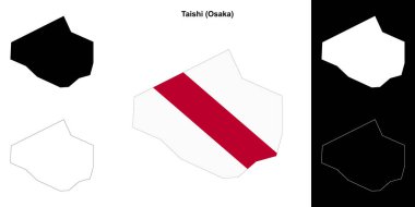 Taishi (Osaka) ana hat haritası seti