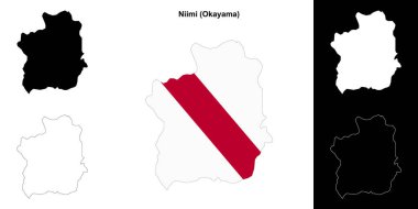 Niimi (Okayama) ana hat haritası seti