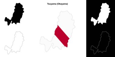 Tsuyama (Okayama) ana hat haritası ayarlandı