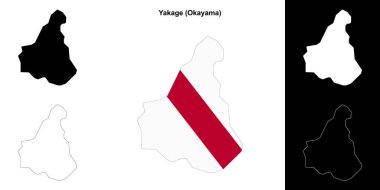 Yakage (Okayama) ana hat haritası seti