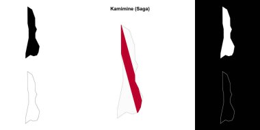 Kamimine (Saga) ana hat haritası seti