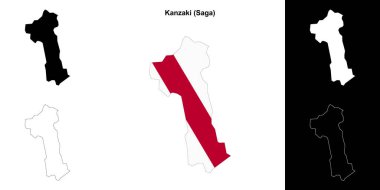 Kanzaki (Saga) ana hat haritası seti