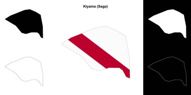 Kiyama (Saga) ana hat haritası seti