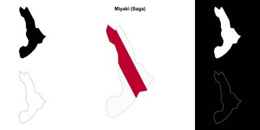 Miyaki (Saga) ana hat haritası seti