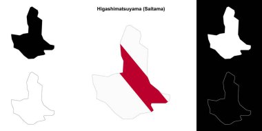 Higashimatsuyama (Saitama) ana hat haritası ayarlandı