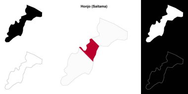 Honjo (Saitama) ana hat haritası seti