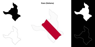 Kazo (Saitama) ana hat haritası seti