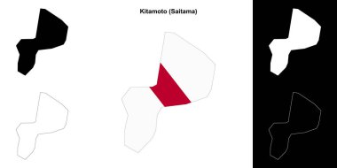Kitamoto (Saitama) ana hat haritası seti