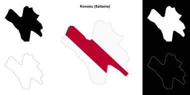 Konosu (Saitama) ana hat haritası seti