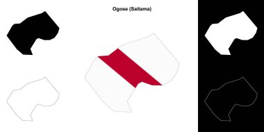 Ogose (Saitama) ana hat haritası seti