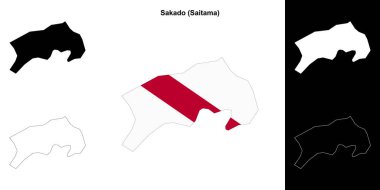 Sakado (Saitama) ana hat haritası seti
