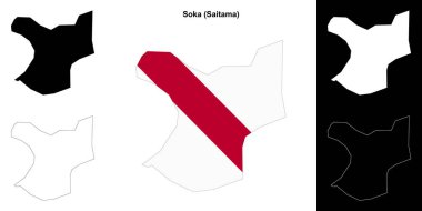 Soka (Saitama) ana hat haritası seti