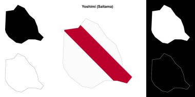 Yoshimi (Saitama) ana hat haritası seti