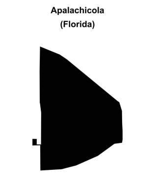 Apalachicola (Florida) boş ana hat haritası