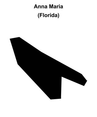 Anna Maria (Florida) boş ana hat haritası