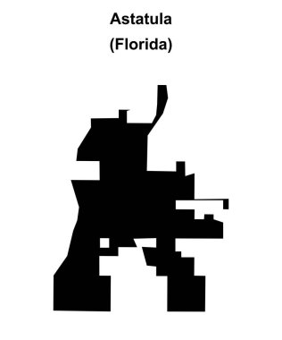 Astatula (Florida) boş ana hat haritası