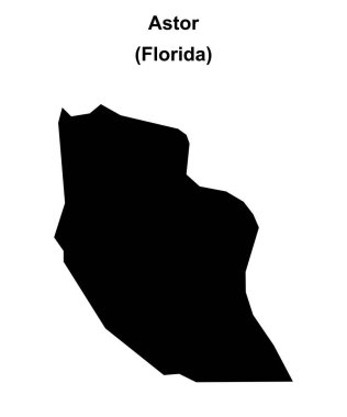 Astor (Florida) boş ana hat haritası