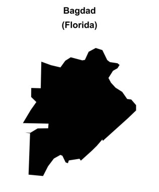 Bağdat (Florida) boş ana hat haritası