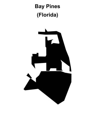 Bay Pines (Florida) boş ana hat haritası