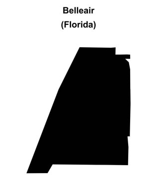 Belleair (Florida) boş ana hat haritası