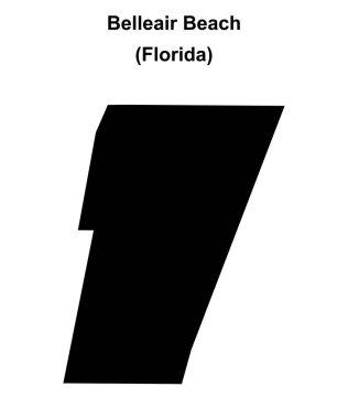 Belleair Plajı (Florida) boş ana hat haritası