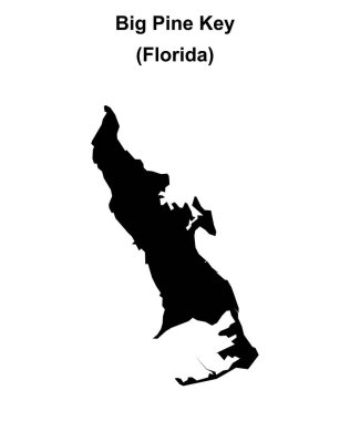 Big Pine Key (Florida) boş ana hat haritası
