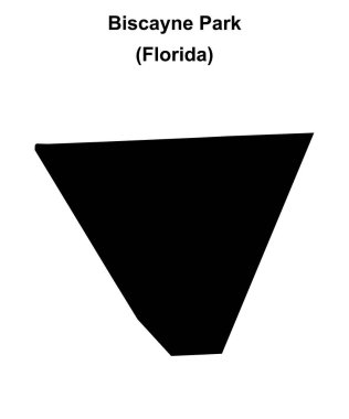 Biscayne Parkı (Florida) boş ana hat haritası