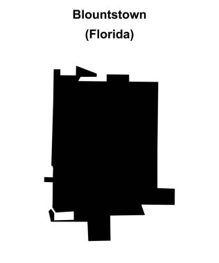 Blountstown (Florida) boş ana hat haritası